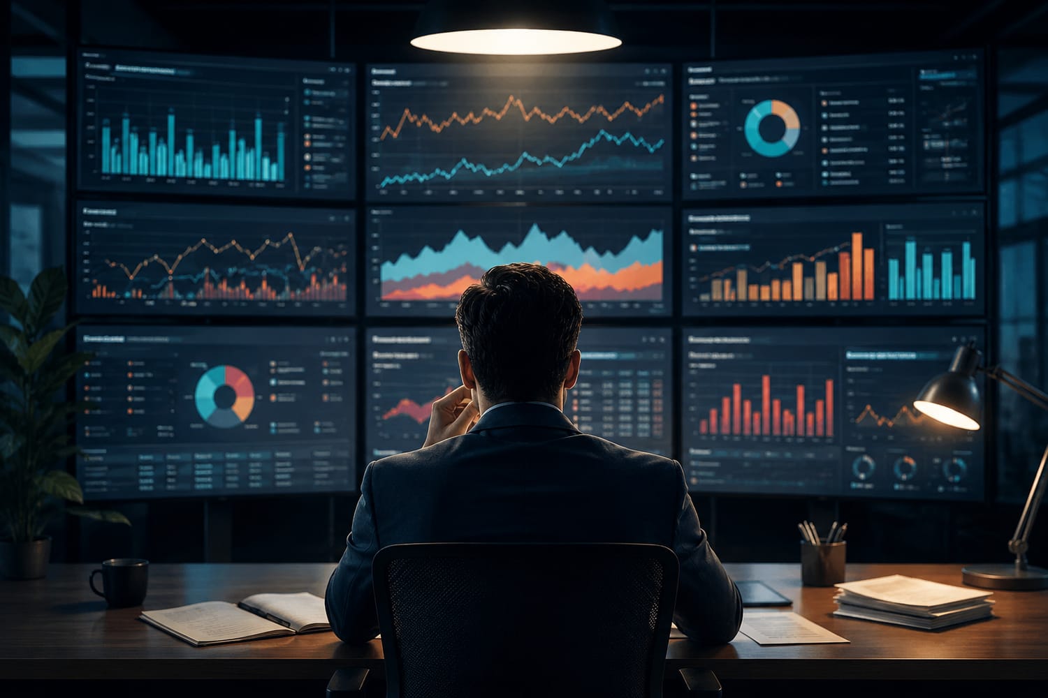 Tableau de bord dirigeant e-commerce affichant des indicateurs de pilotage stratégique.