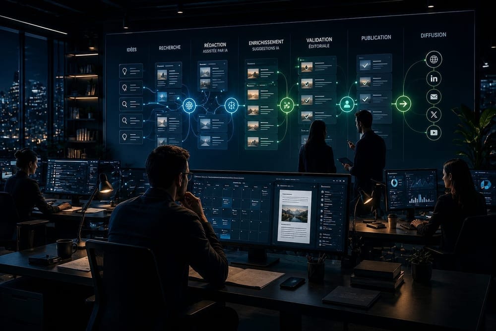Couverture de l’article : Automatiser un workflow éditorial sans perdre le contrôle